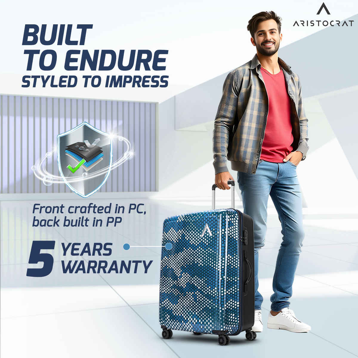 Aristocrat Combat Strolly | Blue - 63 L