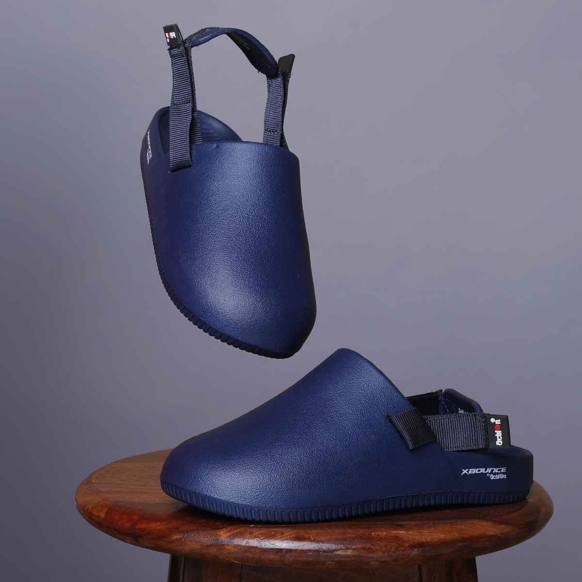 Action Men's Ontc-20 Ultra Lightweight Clogs | Trendy Colors | Adjustable Backstrap | Navy Blue - UK 6