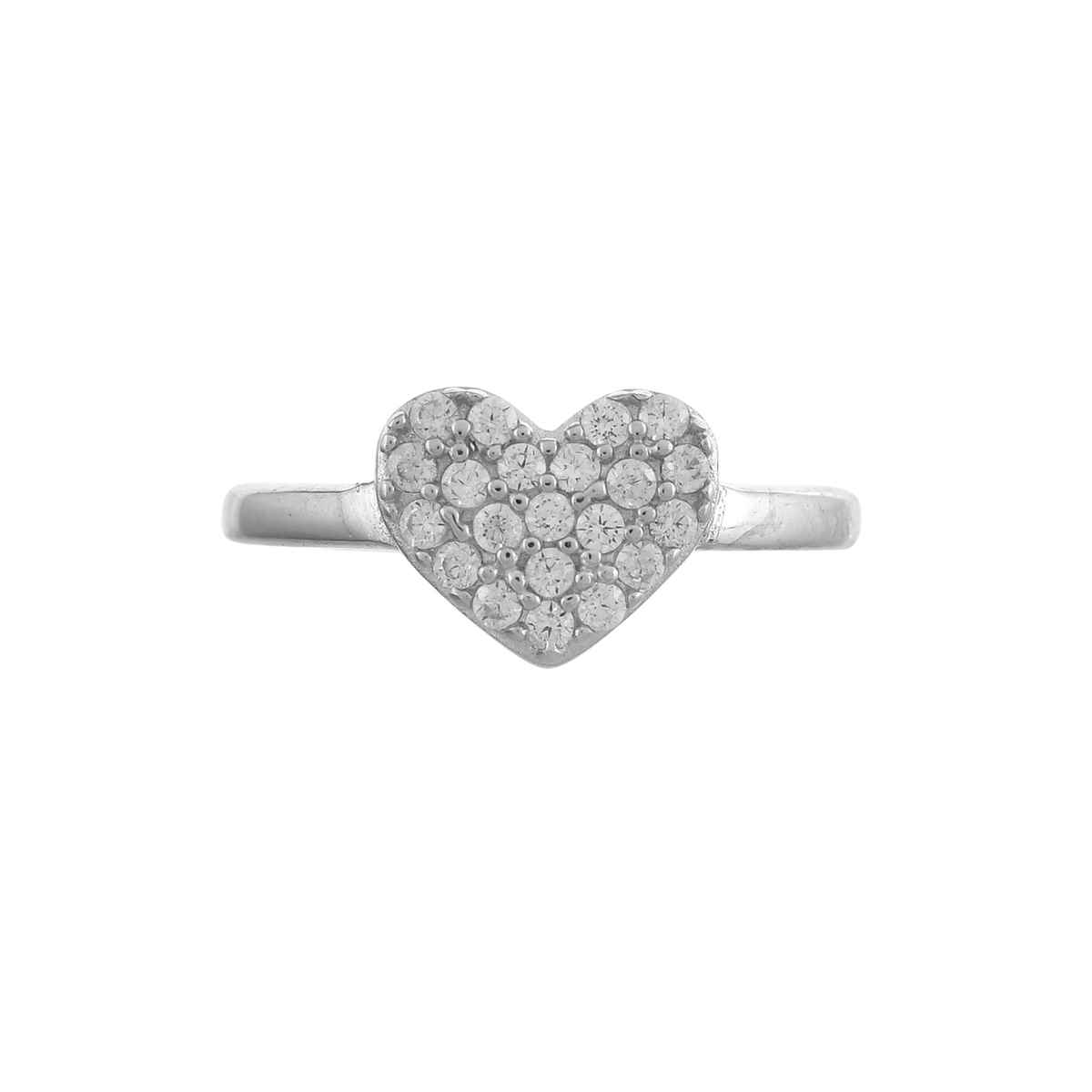 Voylla Valentine's Day Timeless Heart Silver Ring