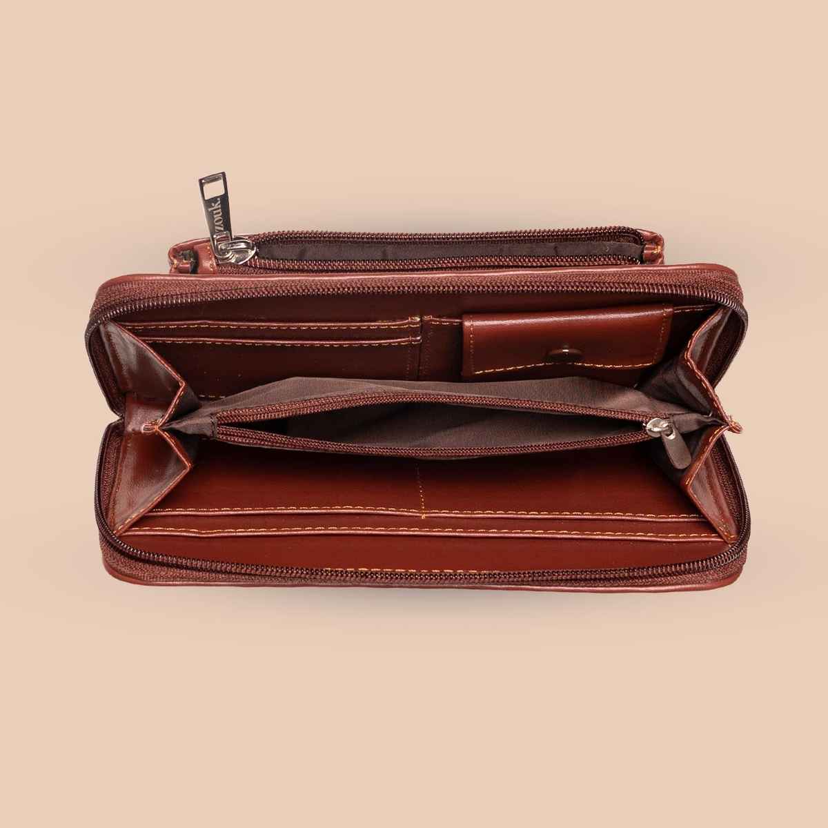 Zouk Unisex Abstract Vegan Leather Wallets | Multicolour - One Size