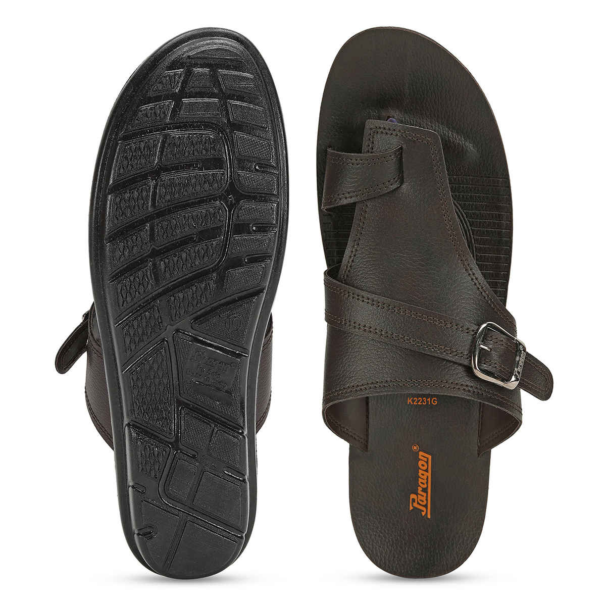 Paragon Men's Brown Pu Sandals PUK2231G UK 7