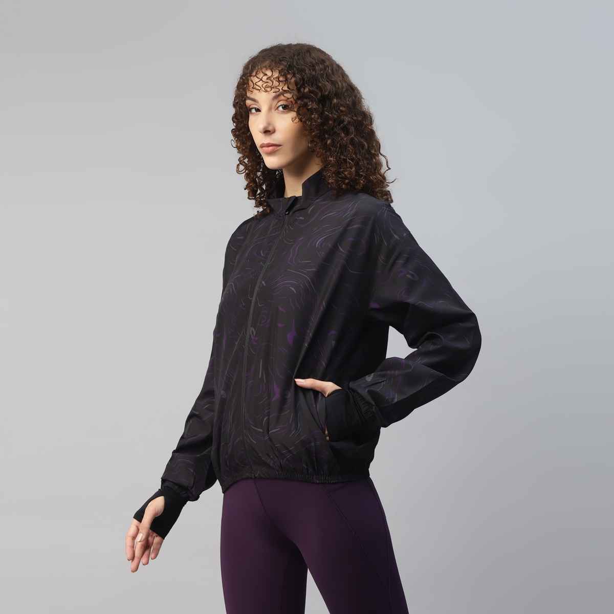 Dida Women's Sports Jacket | Regular Comfortable Stretchable Dry-Fit | Black - XL