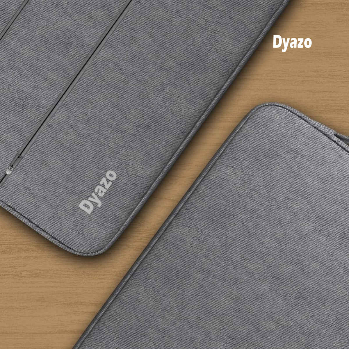 Dyazo Water Resistant Laptop Sleeve with Handle | 15 to 15.6 Inch | Grey