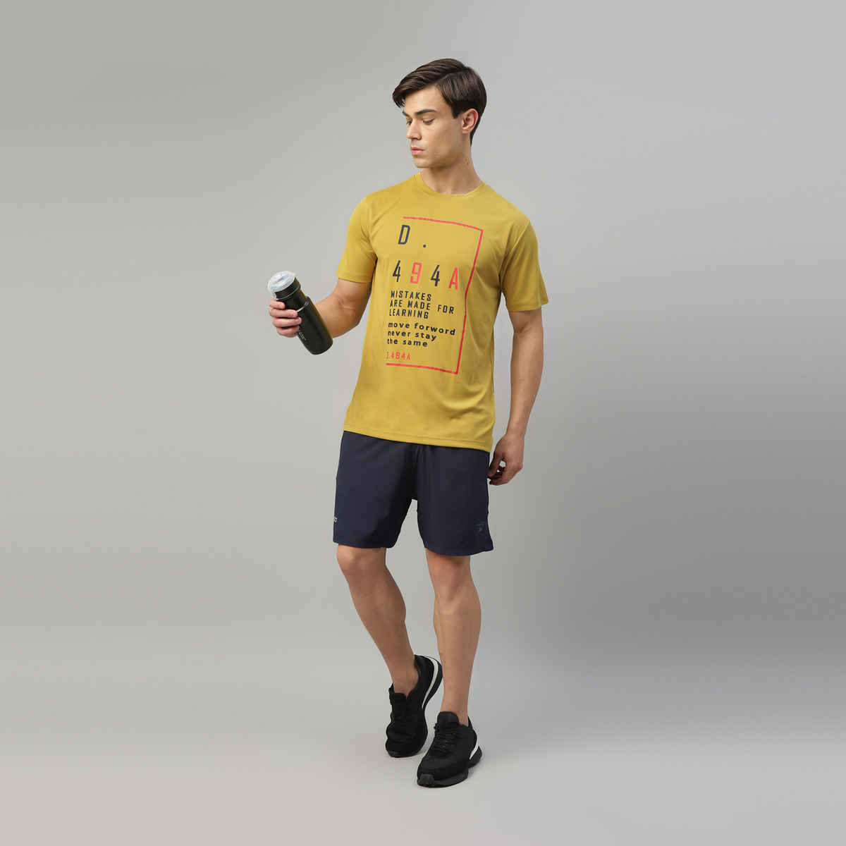 Dida Men's Dry Fit Sports T-Shirt | Comfortable and Stretchable | Antique Moss - S
