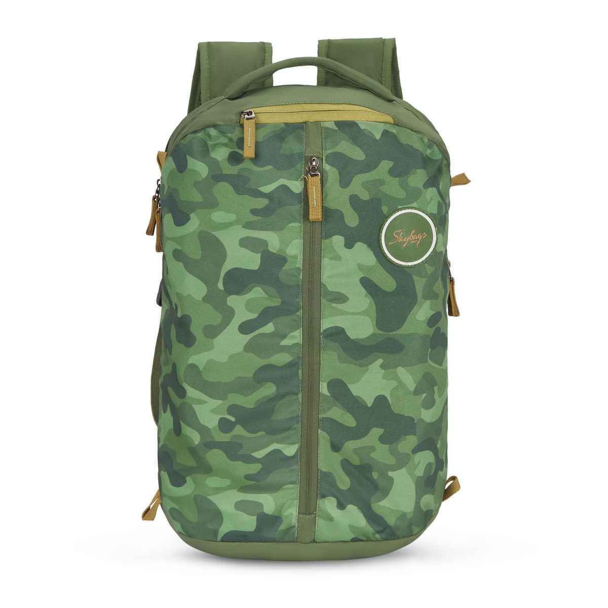 Skybags Unisex Camouflage Polyester 20 L Laptop Backpack | Green - 15.6 Inches