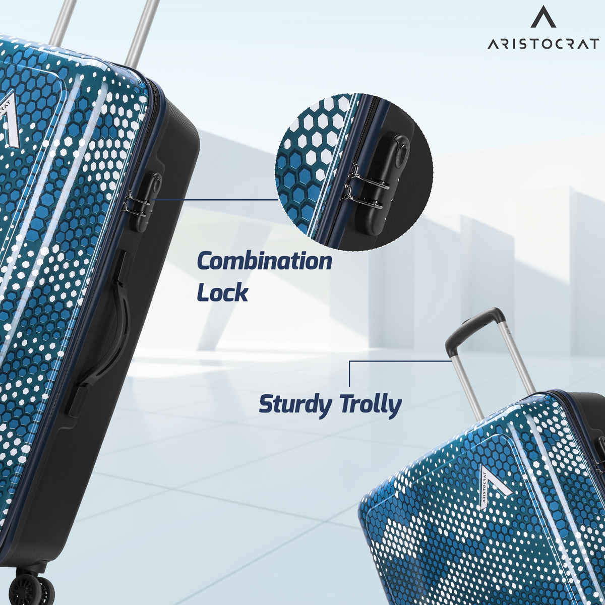 Aristocrat Combat Strolly | Blue - 63 L