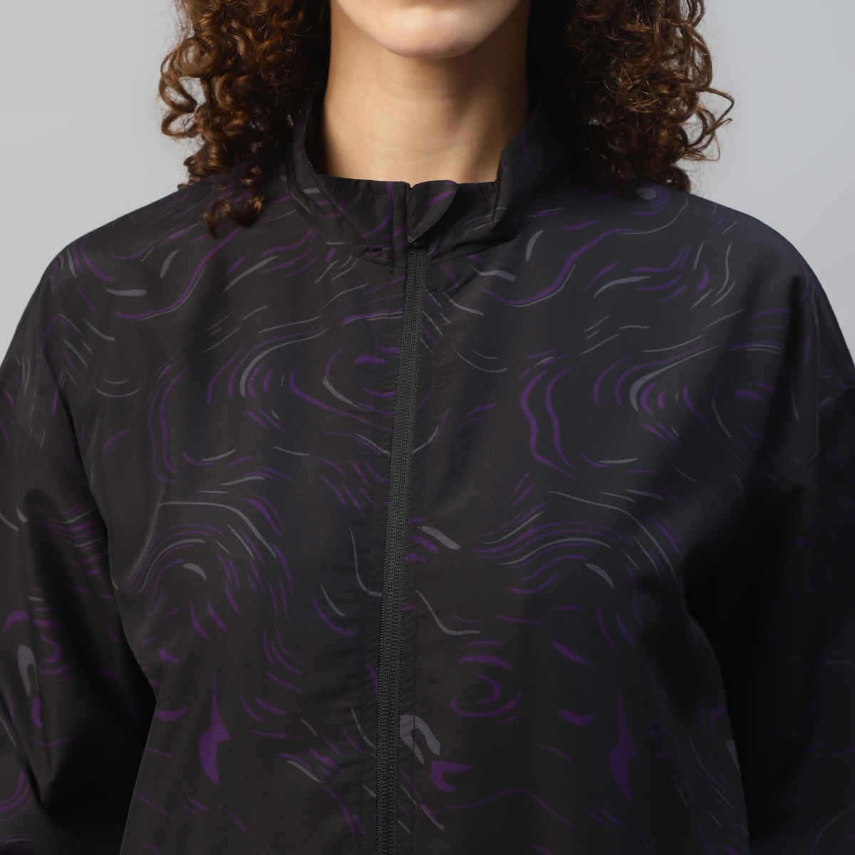 Dida Women's Sports Jacket | Regular Comfortable Stretchable Dry-Fit | Black - XL