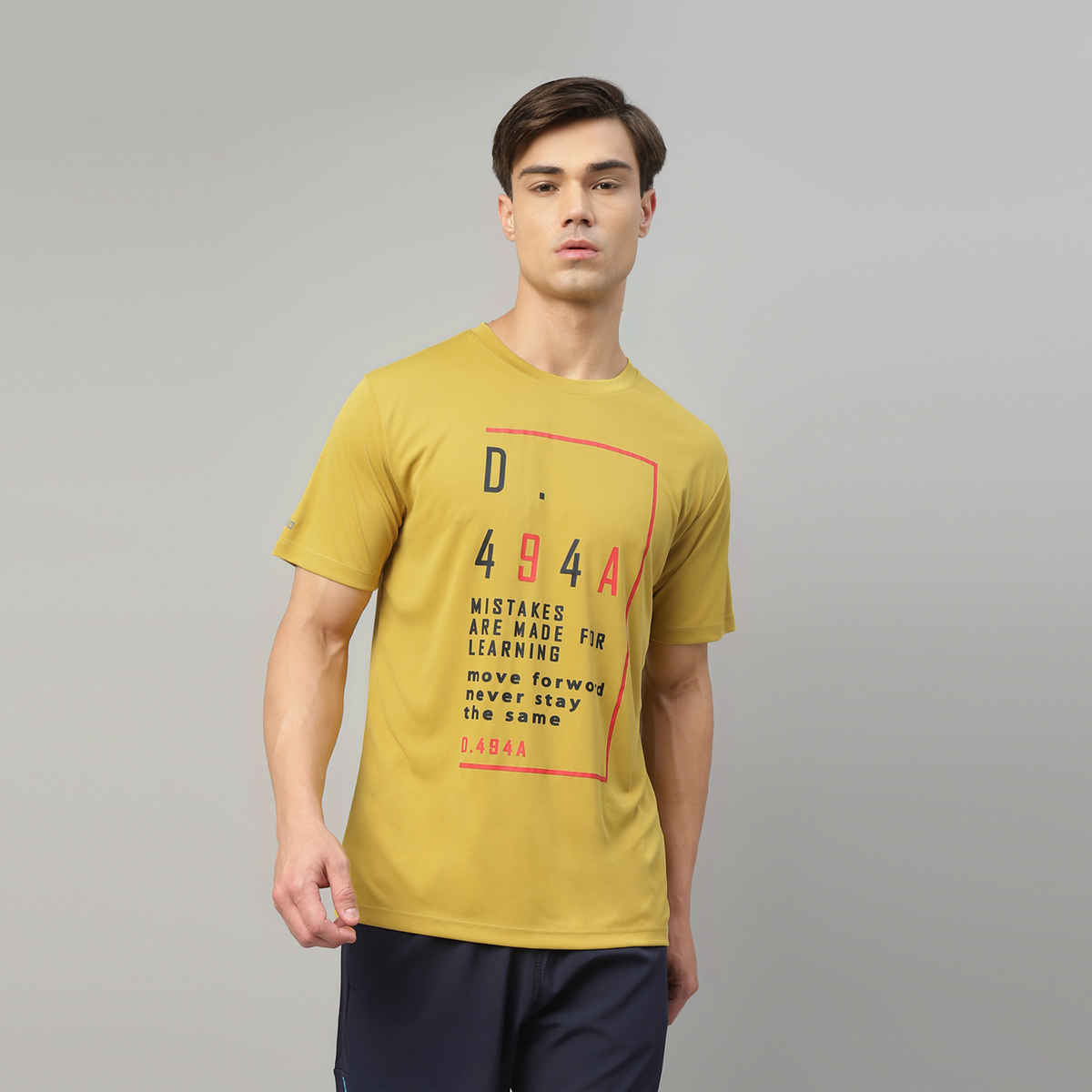 Dida Men's Dry Fit Sports T-Shirt | Comfortable and Stretchable | Antique Moss - S