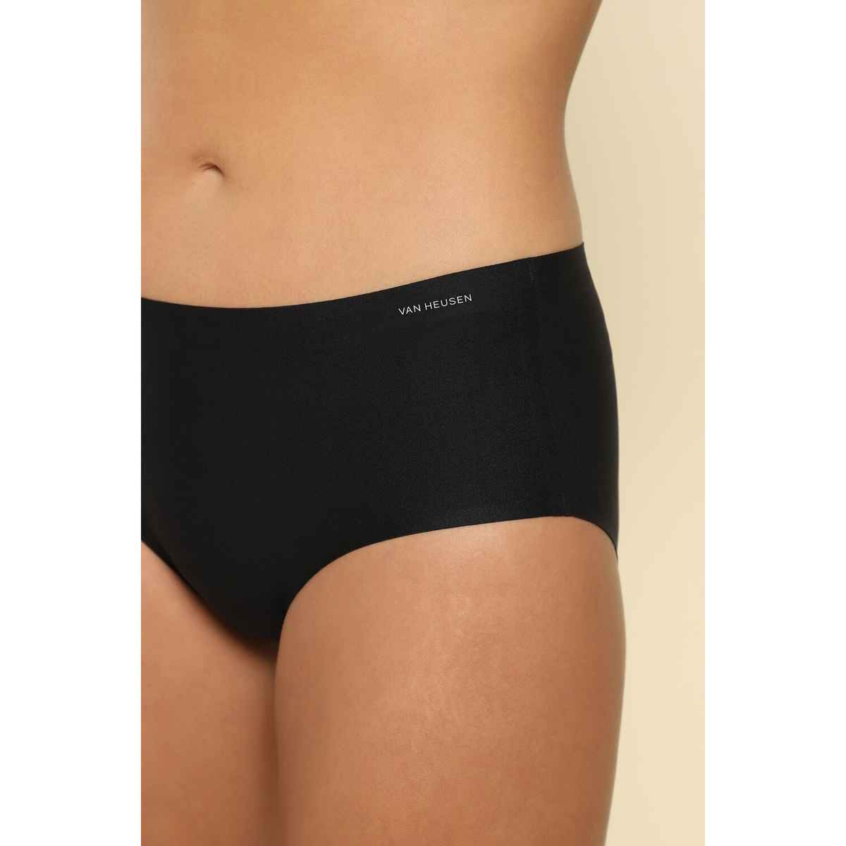 Van Heusen Women Black No Visible Panty Line Easy Stain Release Gusset Hipster Panty - L/XL