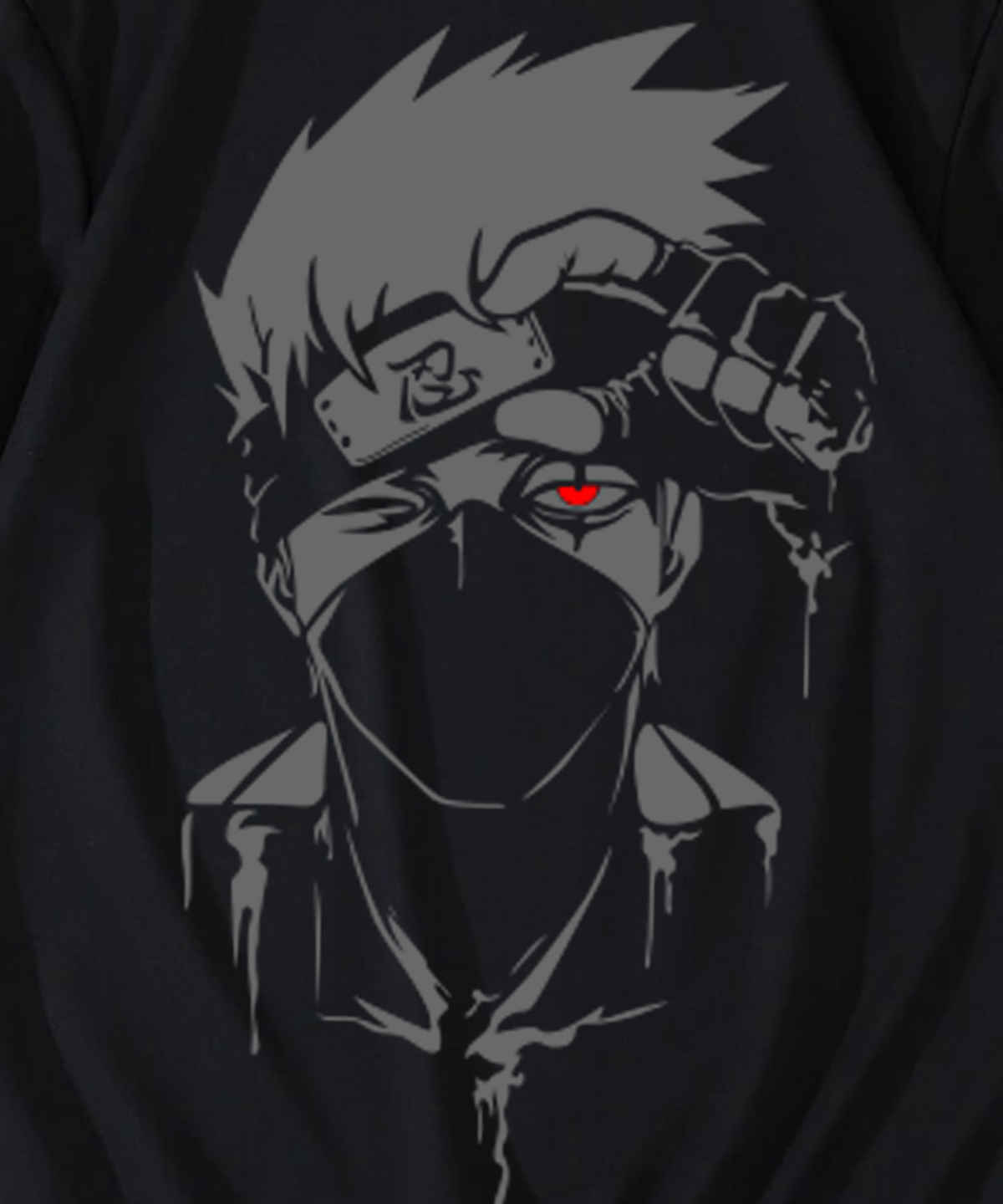 De Tees Men's Sweatshirt | Kakashi | Black - 2XL