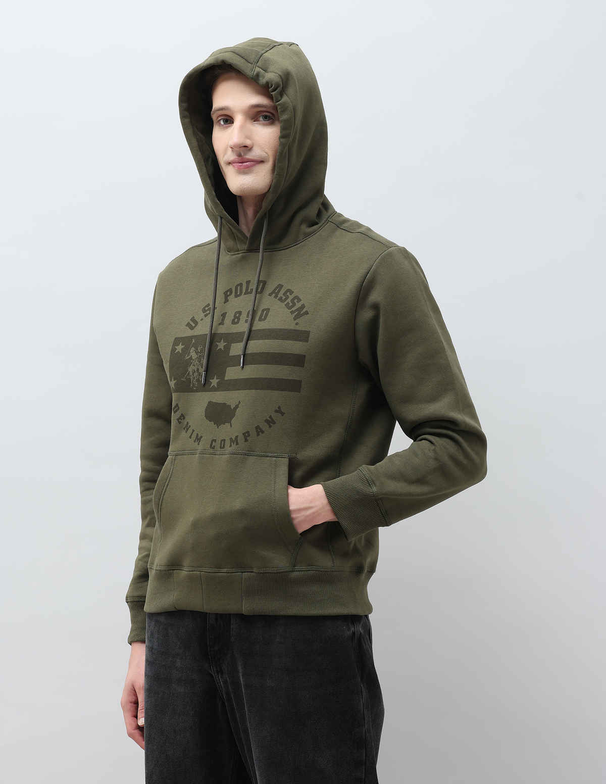 U.S. Polo Assn. Men's Sweatshirts | Olive - M