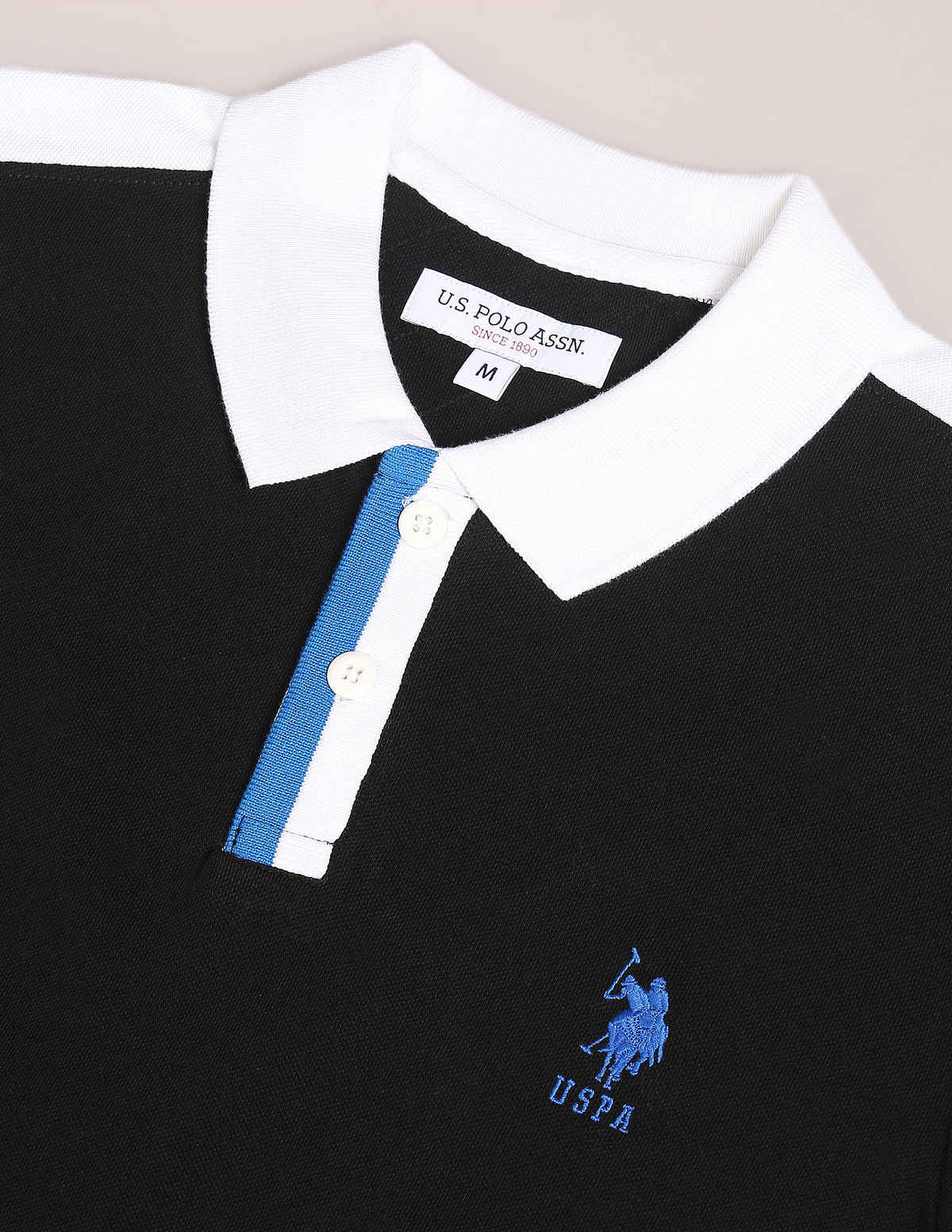 U.S. Polo Assn. Men's Solid Polo Shirt | Black - M