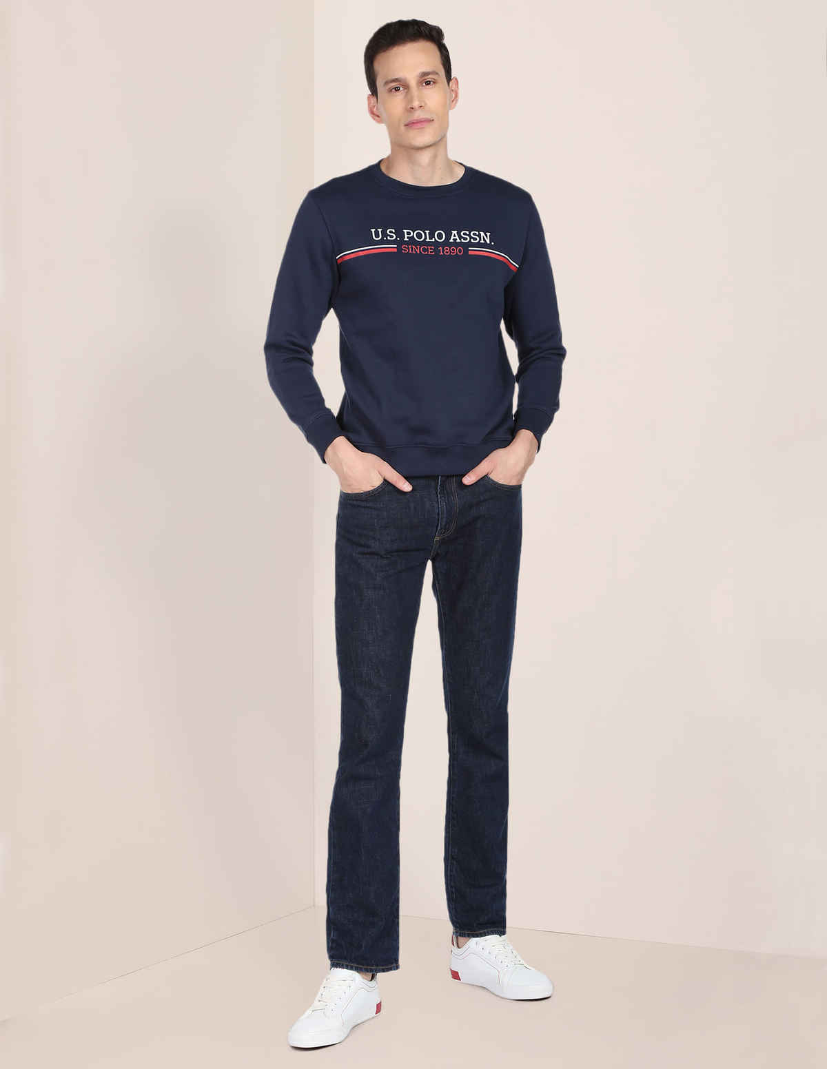 U.S. Polo Assn. Men's Sweatshirts | Blue - M