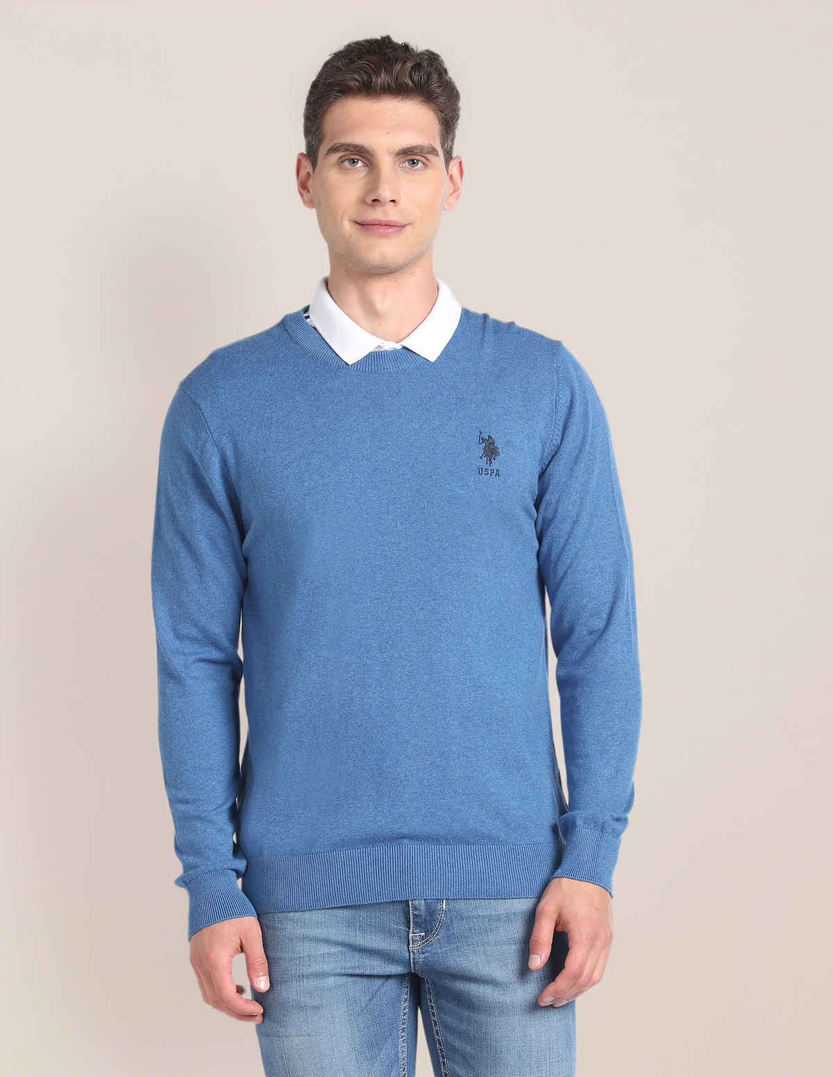 U.S. Polo Assn. Men's Sweaters | Blue - L