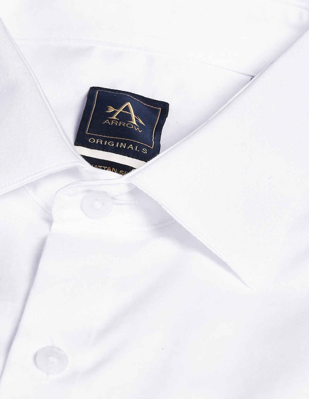 Arrow Men's Formal Cutaway Collar Slim Shirt | White - 39