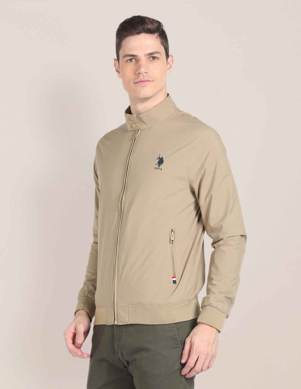 U.S. Polo Assn. Men's Jackets | Beige - XXL