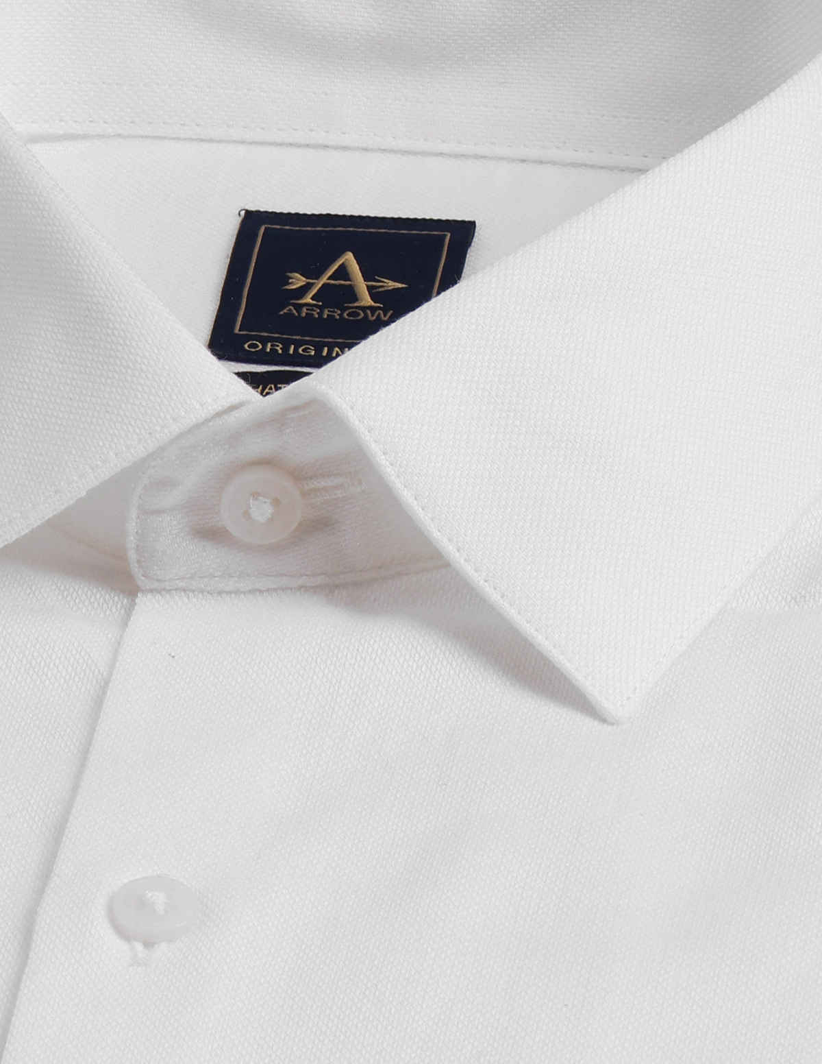 Arrow Full sleeves Slim Fit Smart Formal Shirt For Men - White - 44
