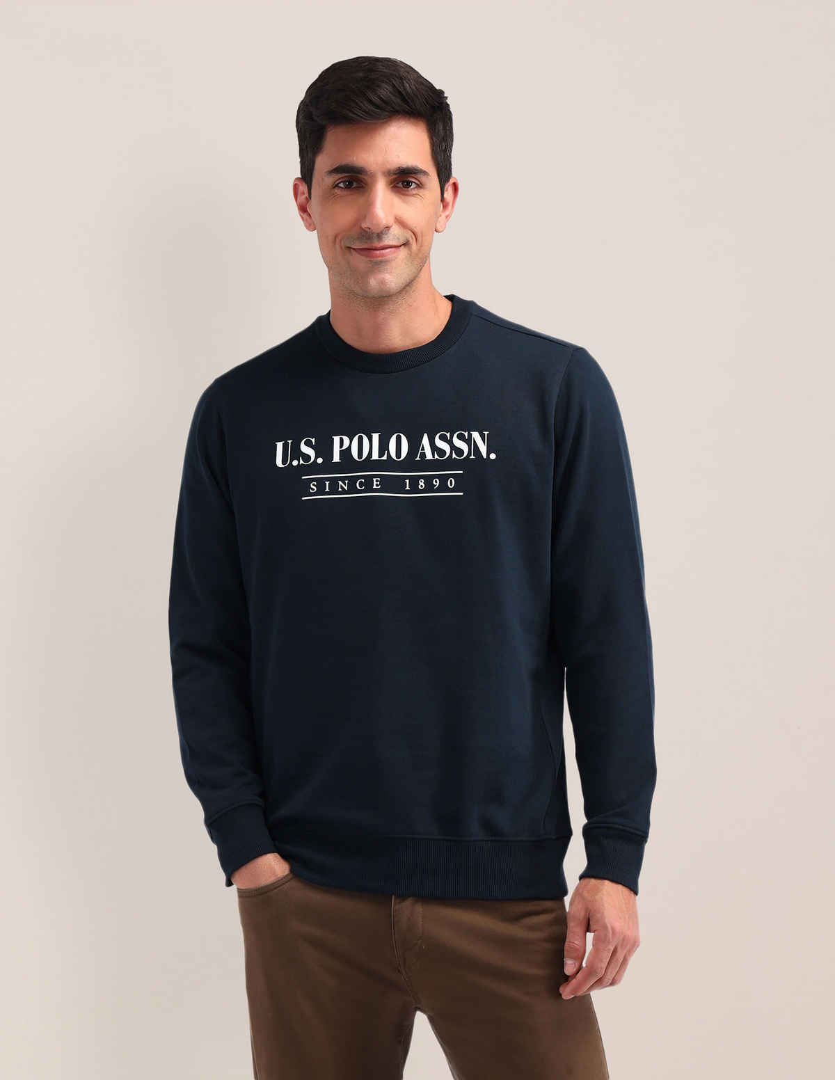 U.S. Polo Assn. Men's Sweatshirts | Blue - L
