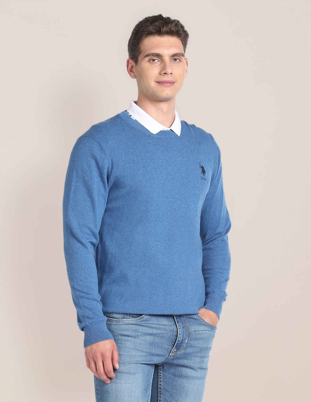 U.S. Polo Assn. Men's Sweaters | Blue - L