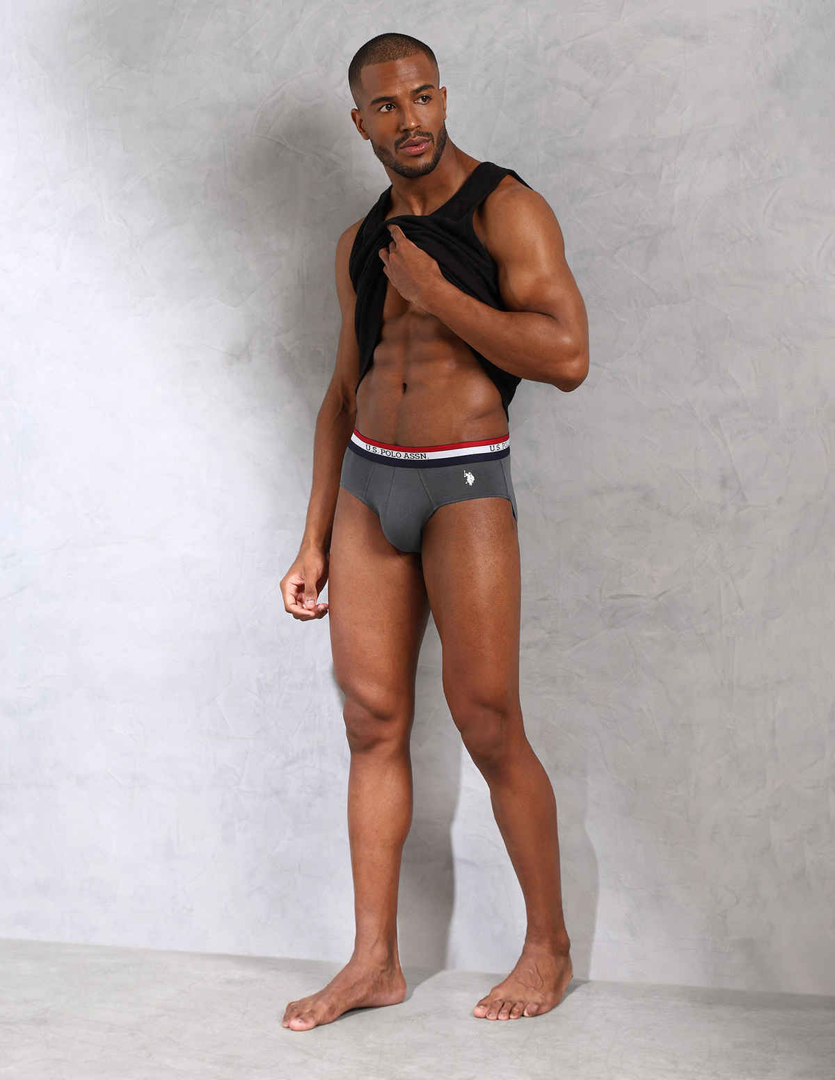 U.S. Polo Assn. Anti Microbial Cotton Stretch Essential Trunk - M