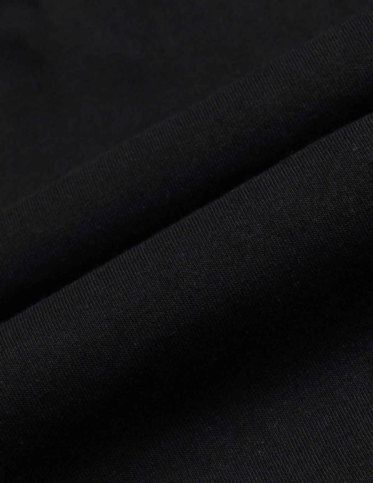 USPA Crew Neck Comfort Fit Cotton Tshirt For Men - Black - S
