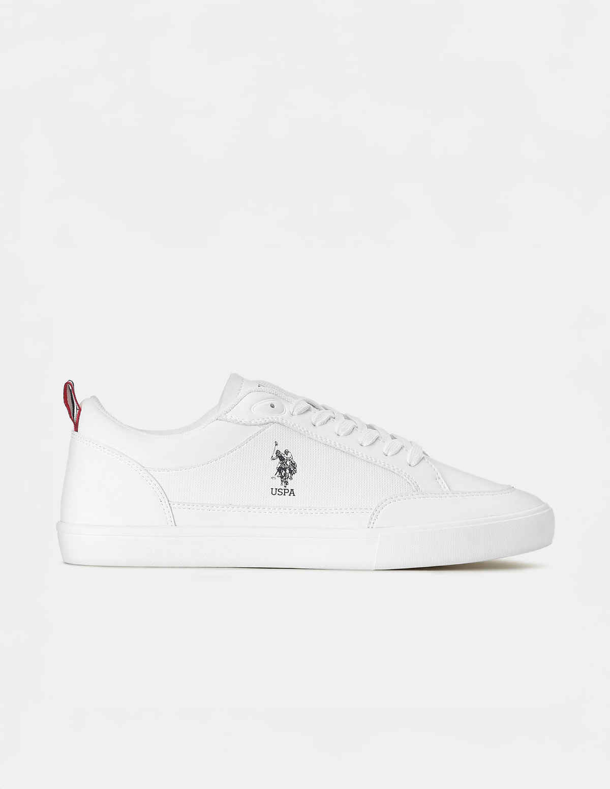 USPA Round Toe Lucian Sneakers For Men - Off White - 10