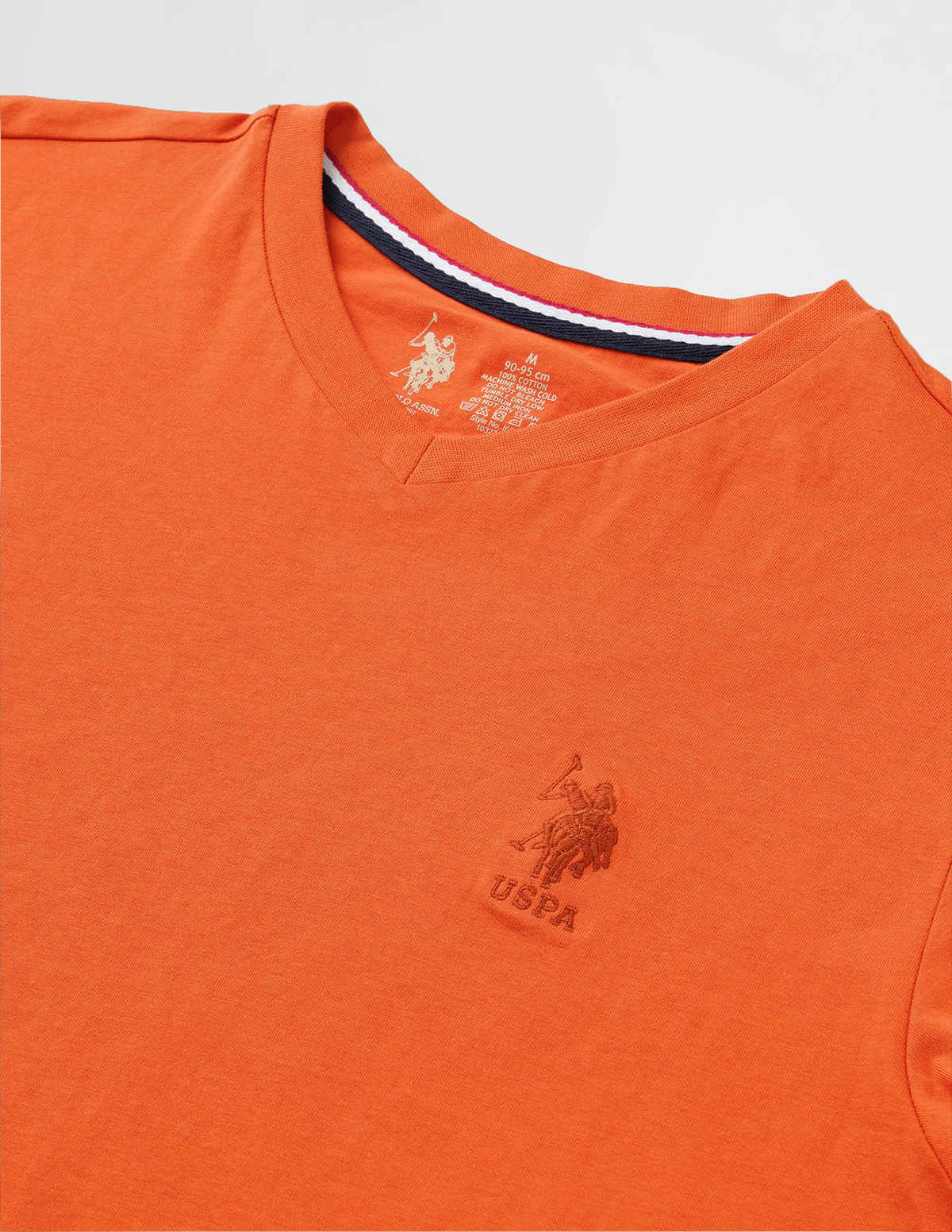 U.S. Polo Assn. Men's Solid T-shirt | Orange - M
