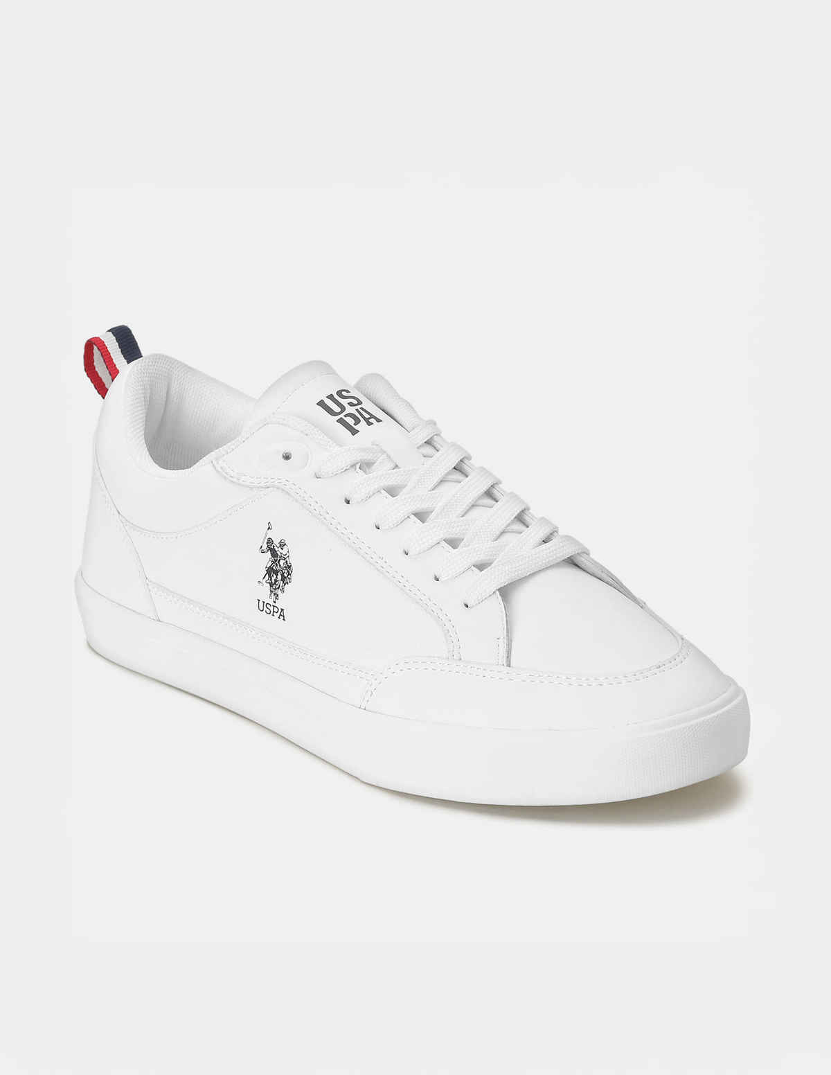 USPA Round Toe Lucian Sneakers For Men - Off White - 9
