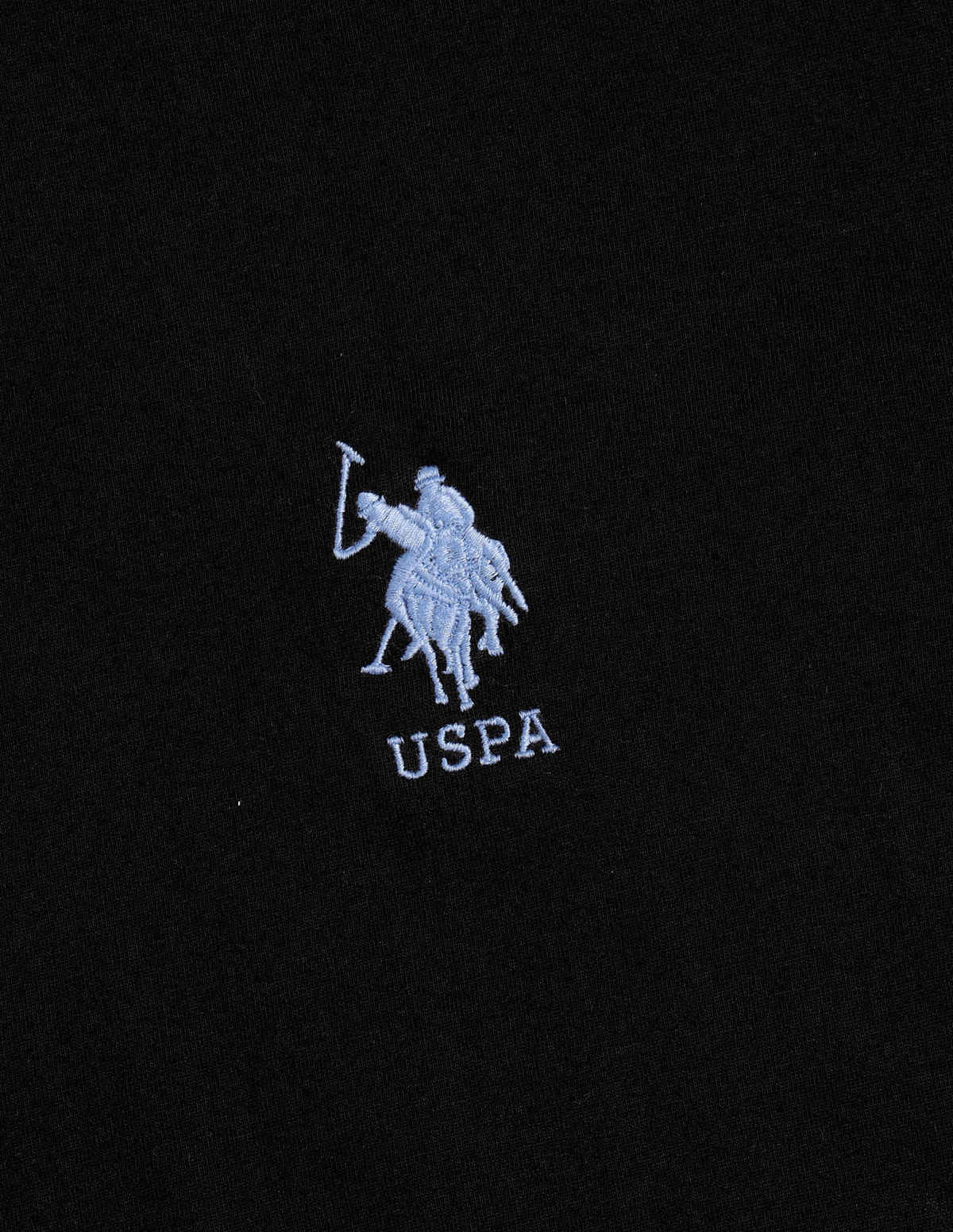 U.S. Polo Assn. Men's Crew Neck Embroidered Logo Lounge T-Shirt | Black - L