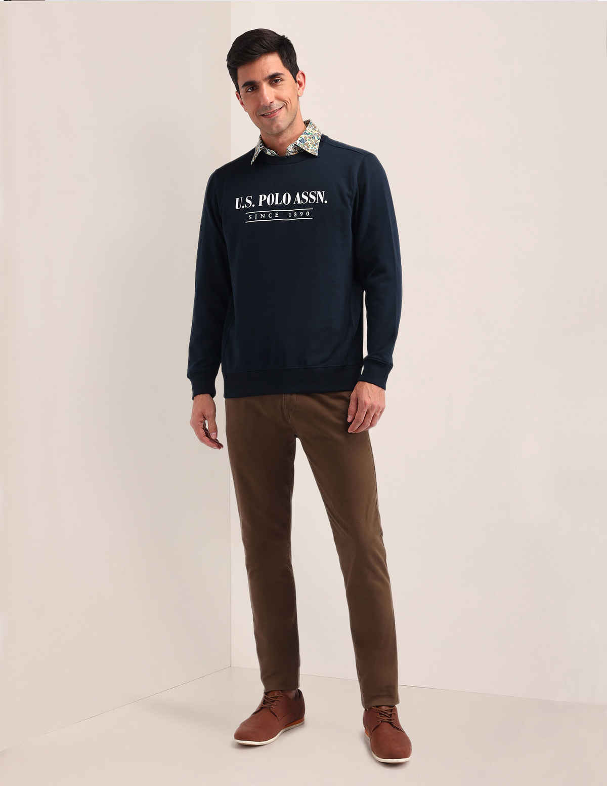 U.S. Polo Assn. Men's Sweatshirts | Blue - L