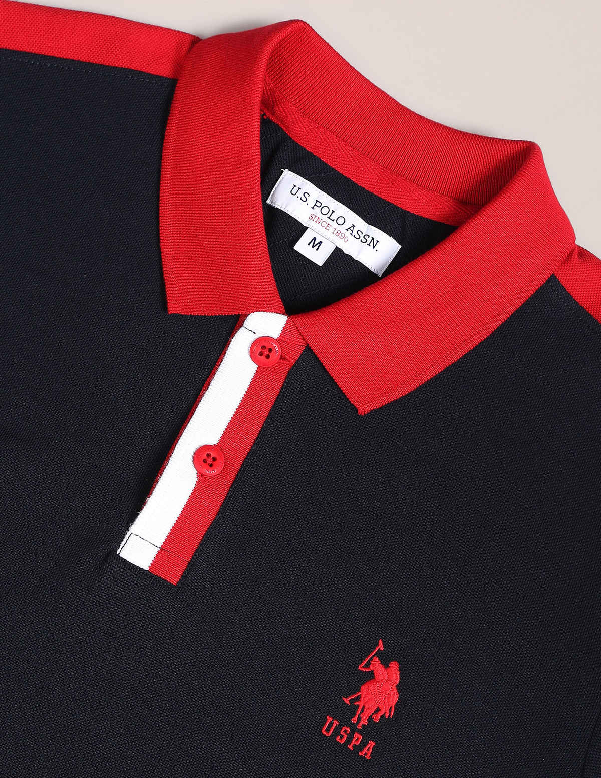 U.S. Polo Assn. Men's Solid Polo Shirt | Navy - S