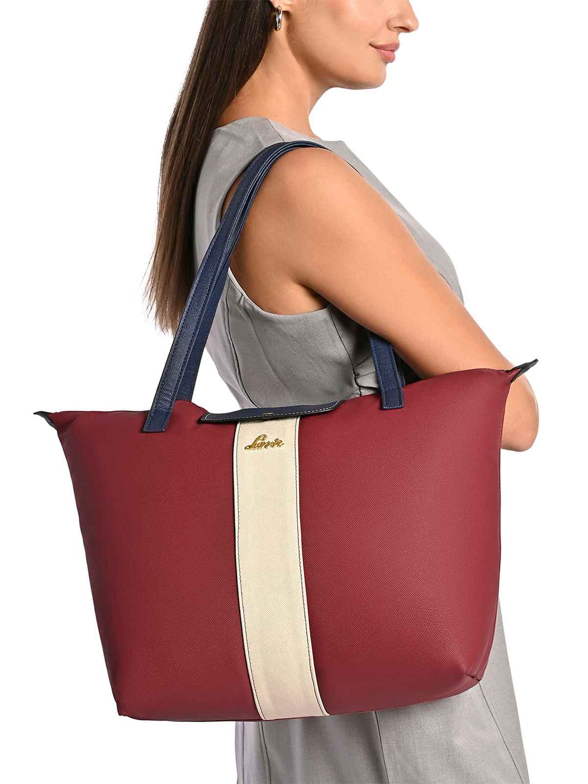 Lavie Women's Colourblock Vincy Tote Handbag | Red