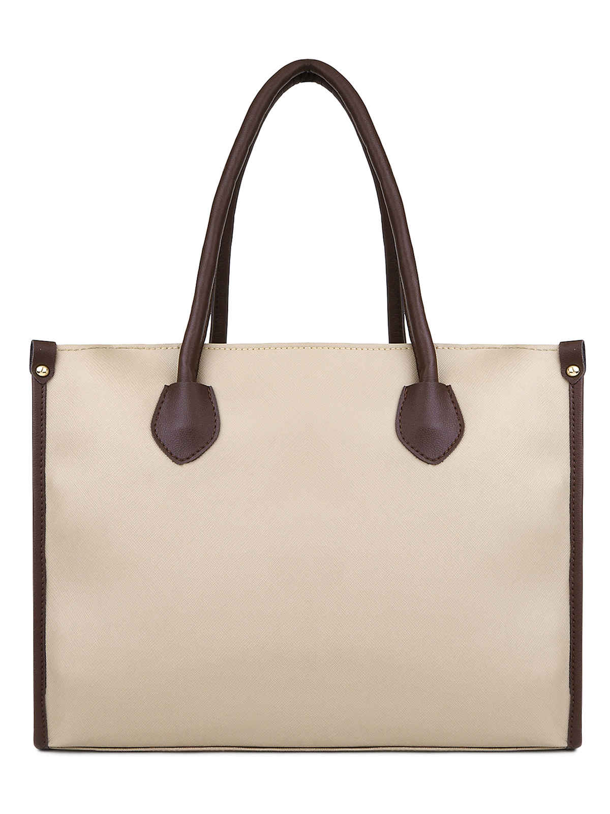 Legal Bribe Women'S Textured Tote Bag  (1pc) & Beautynx Diamond Aura Solitaire | Silver  (1pc) Combo