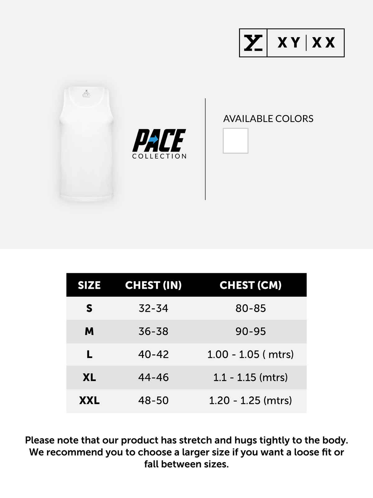 XYXX Men's Cotton Solid Vests Pack of 2, Polar White| M