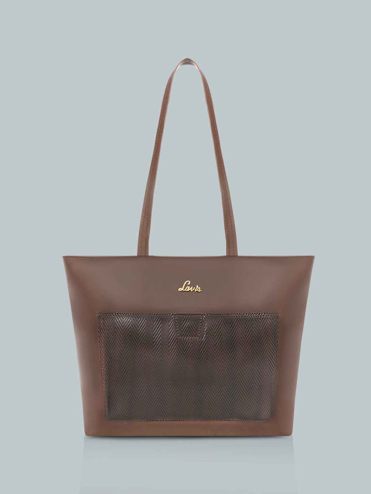 Lavie Women's Birchy Synthetic Leather Tote Bag | Large | Choco