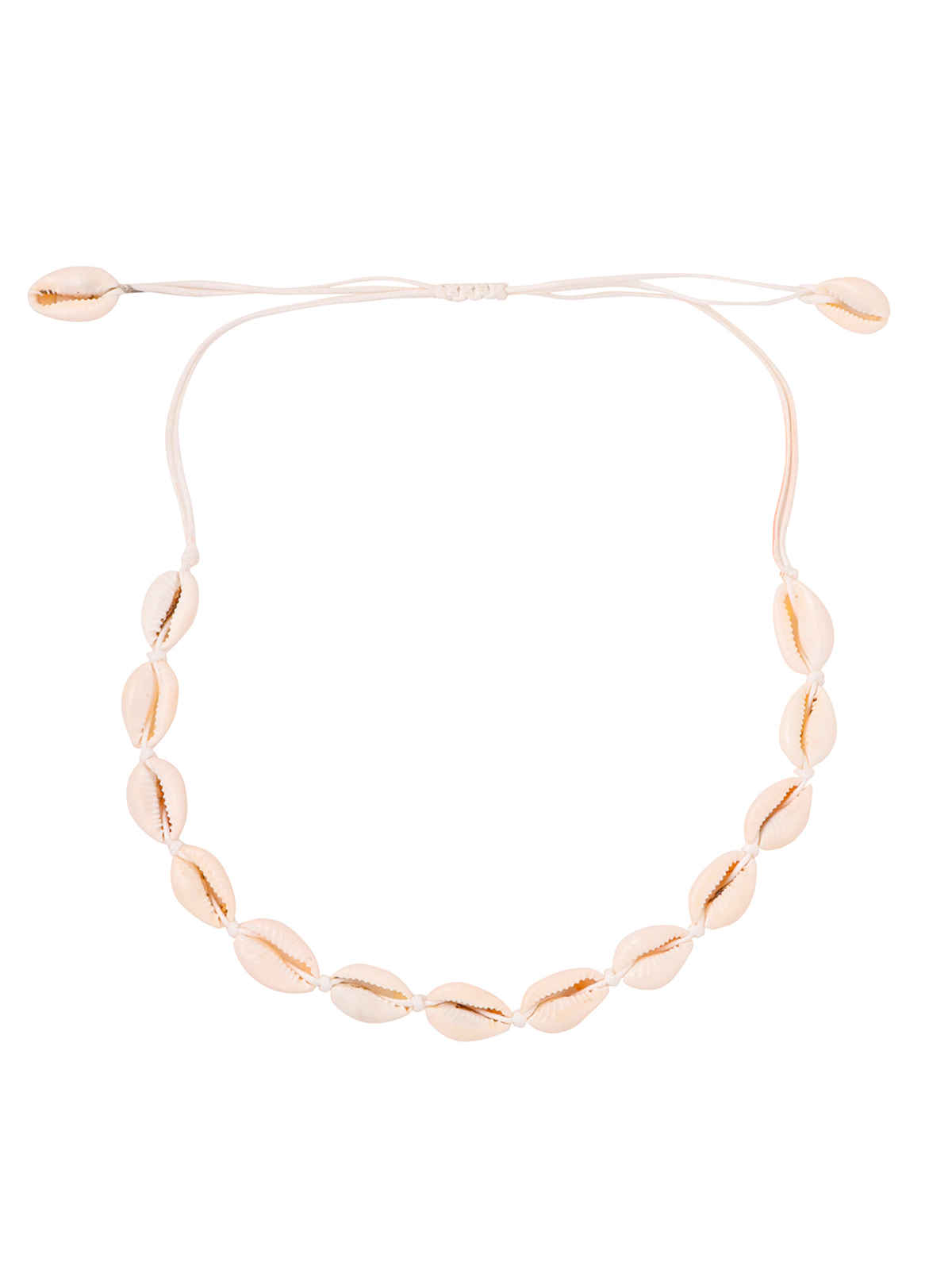 Yellow Chimes Handmade White Choker Necklace for Women