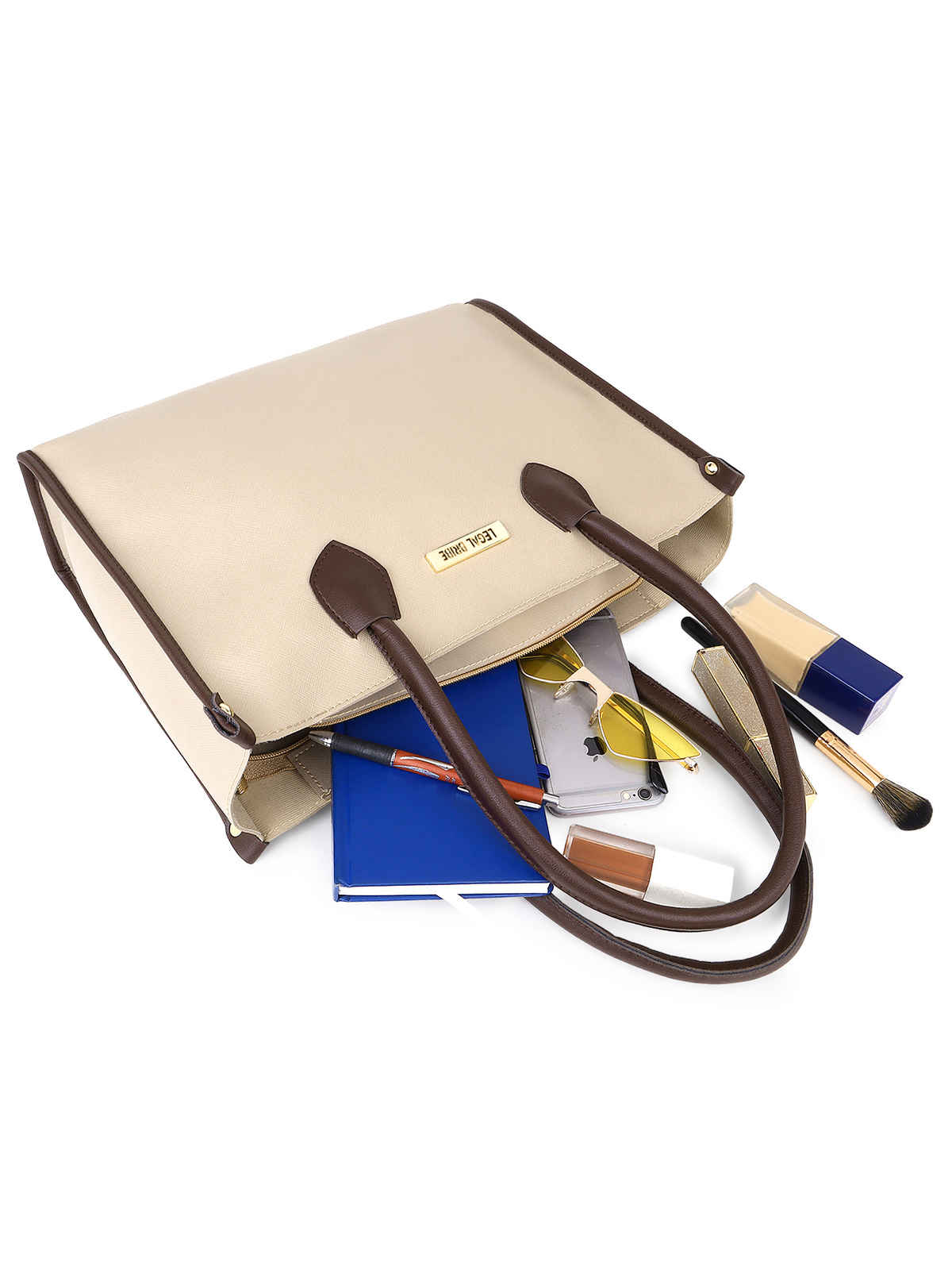 Legal Bribe Women's Textured Tote Bag | LB1681 | Beige