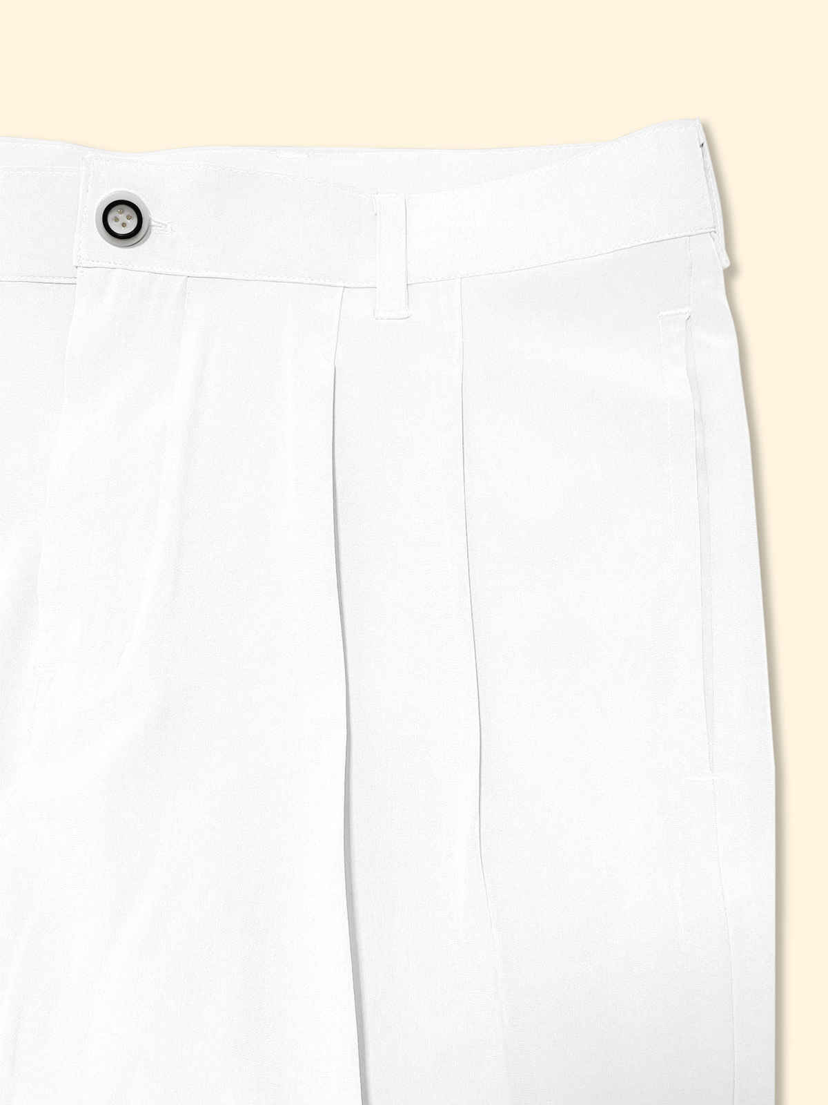 FTX Men's Relaxed Fit Lycra Blend Korean Trouser | White - 28