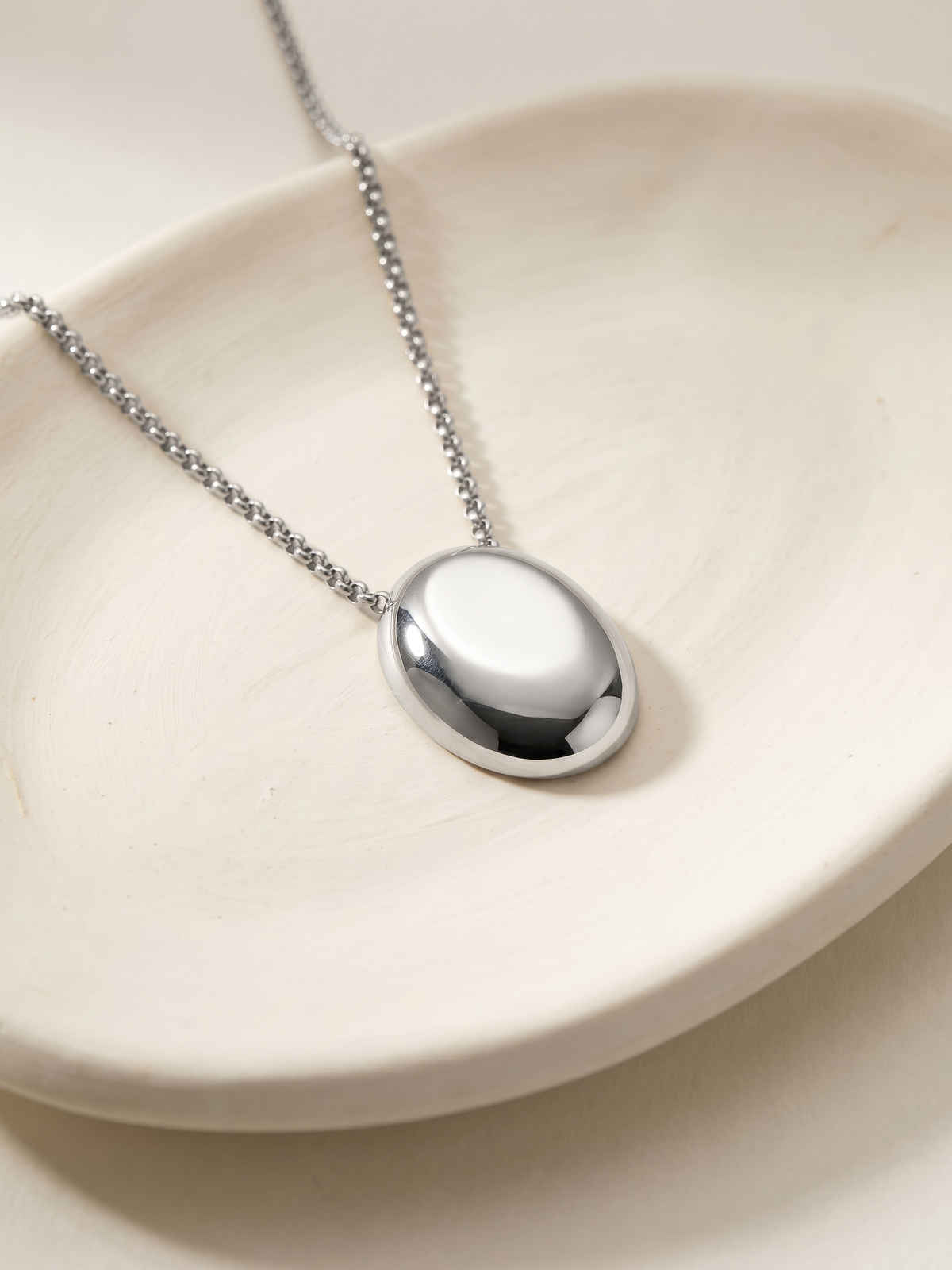OnnMe By Giva Classic Catch Rhodium Plated Necklace | Waterproof And Anti-Tarnish | OMNE0134