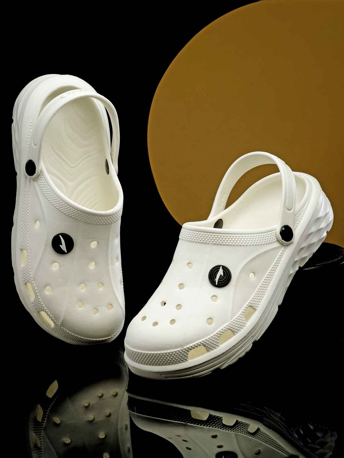 Asian Agc-14 Men Clogs Off White (Size-6)