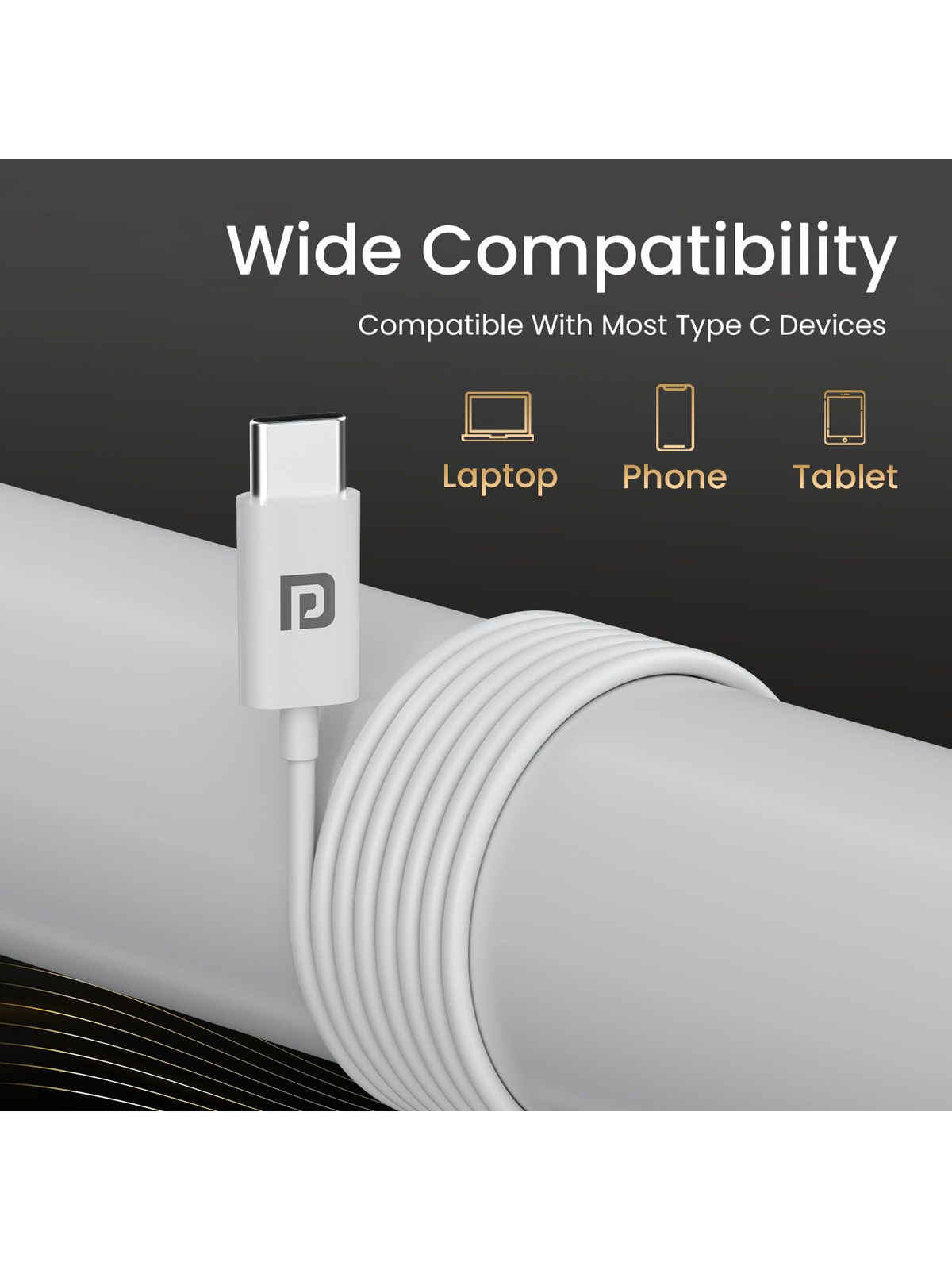 Portronics Conch Theta C in Ear Type C Wired Earphones | White