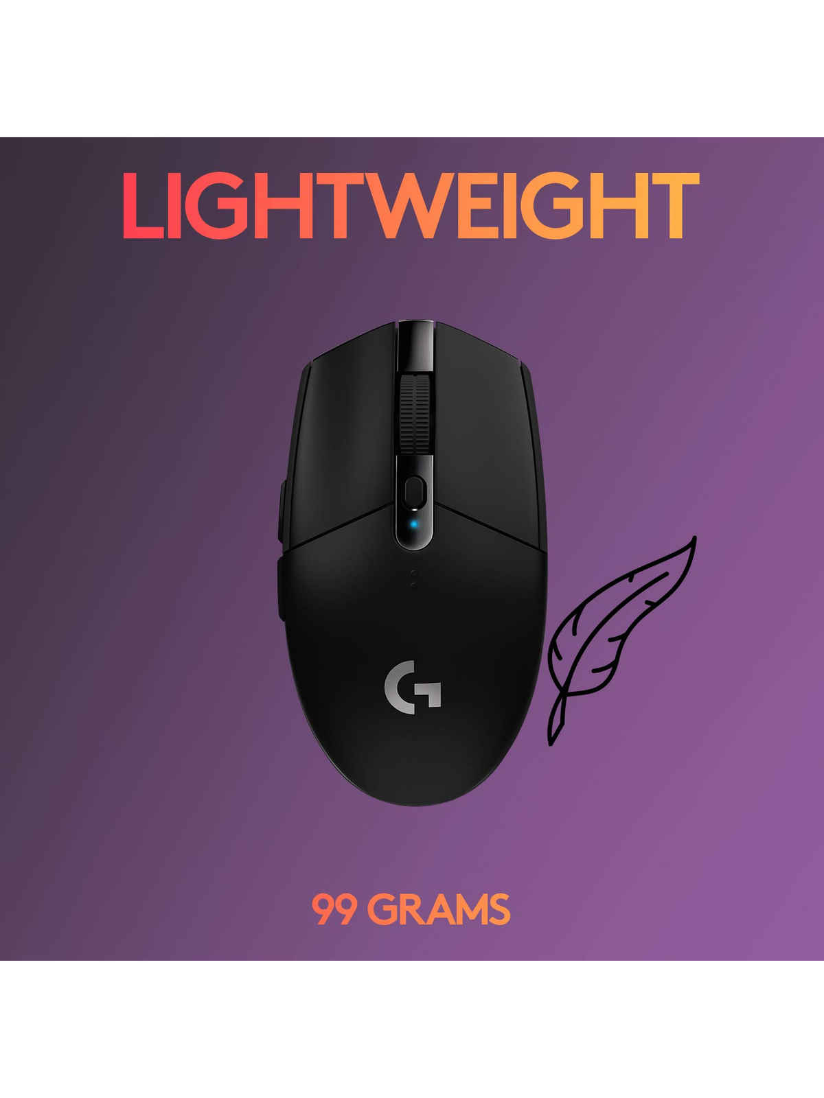 Logitech G G304 Lightspeed Wireless Gaming Mouse-Black