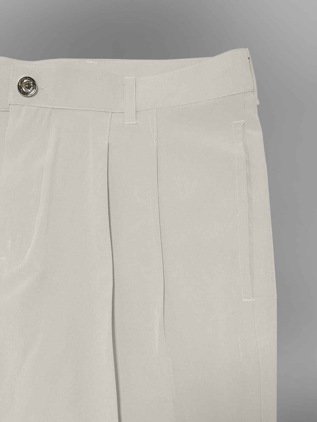 FTX Men's Relaxed Fit Lycra Blend Korean Trouser | Light Grey - 34