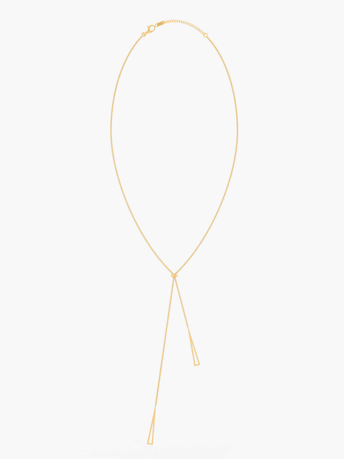 OnnMe By Giva Quiet Flex Gold Plated Lariat Necklace | Waterproof And Anti-Tarnish | OMNE0137