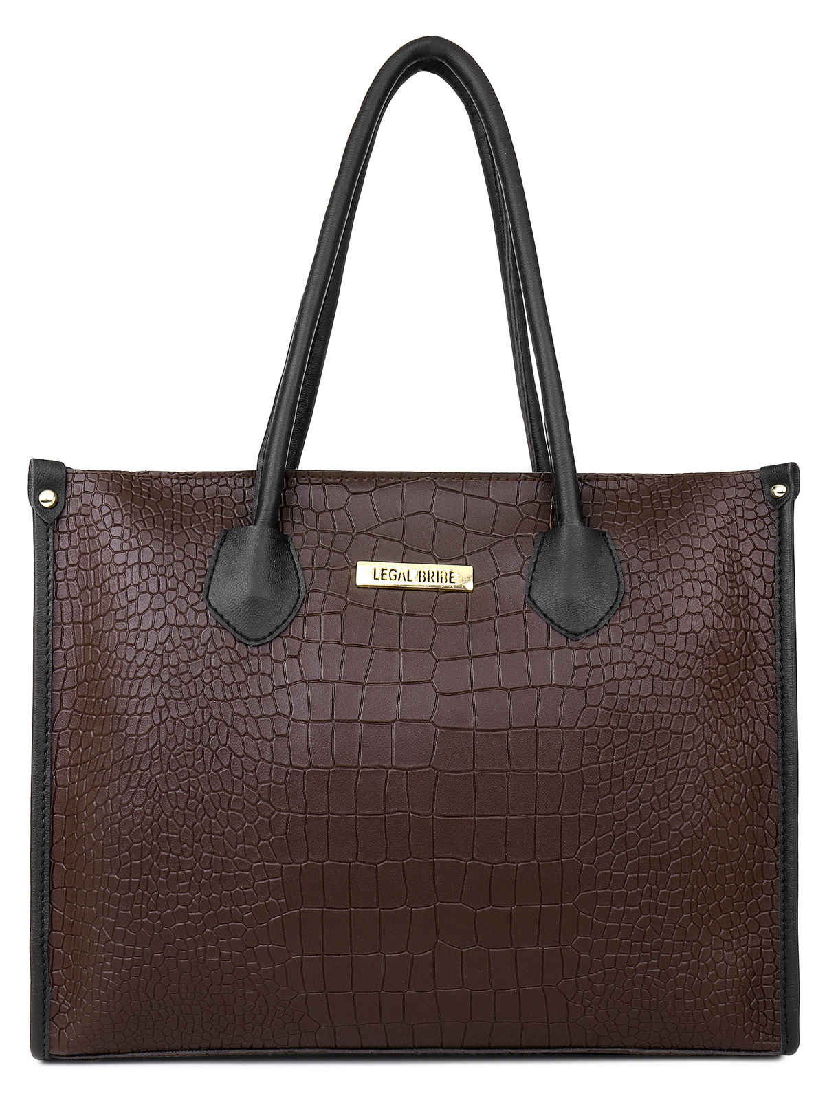 Legal Bribe LB1756 Croc Style Tote Bag Combo Set