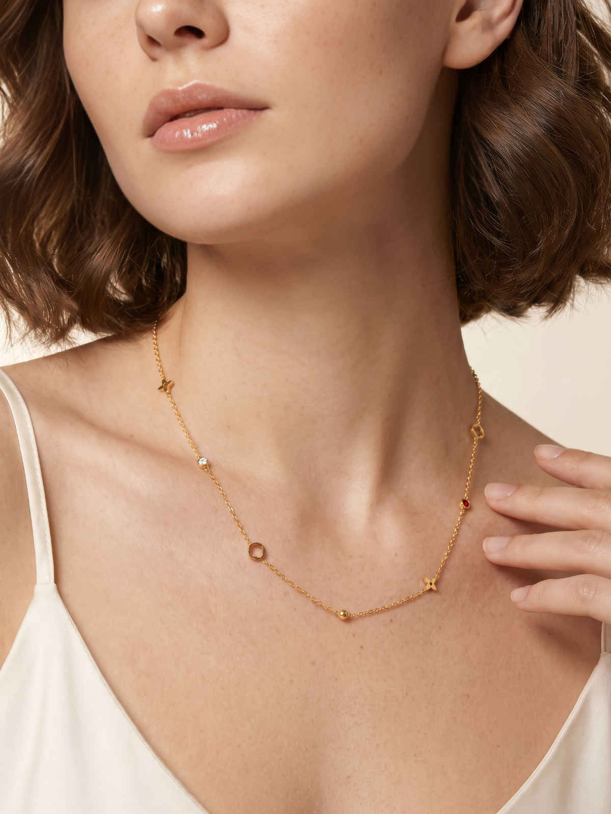 OnnMe By Giva Daily Dose Gold Plated Necklace | Waterproof And Anti-Tarnish | OMNE0138