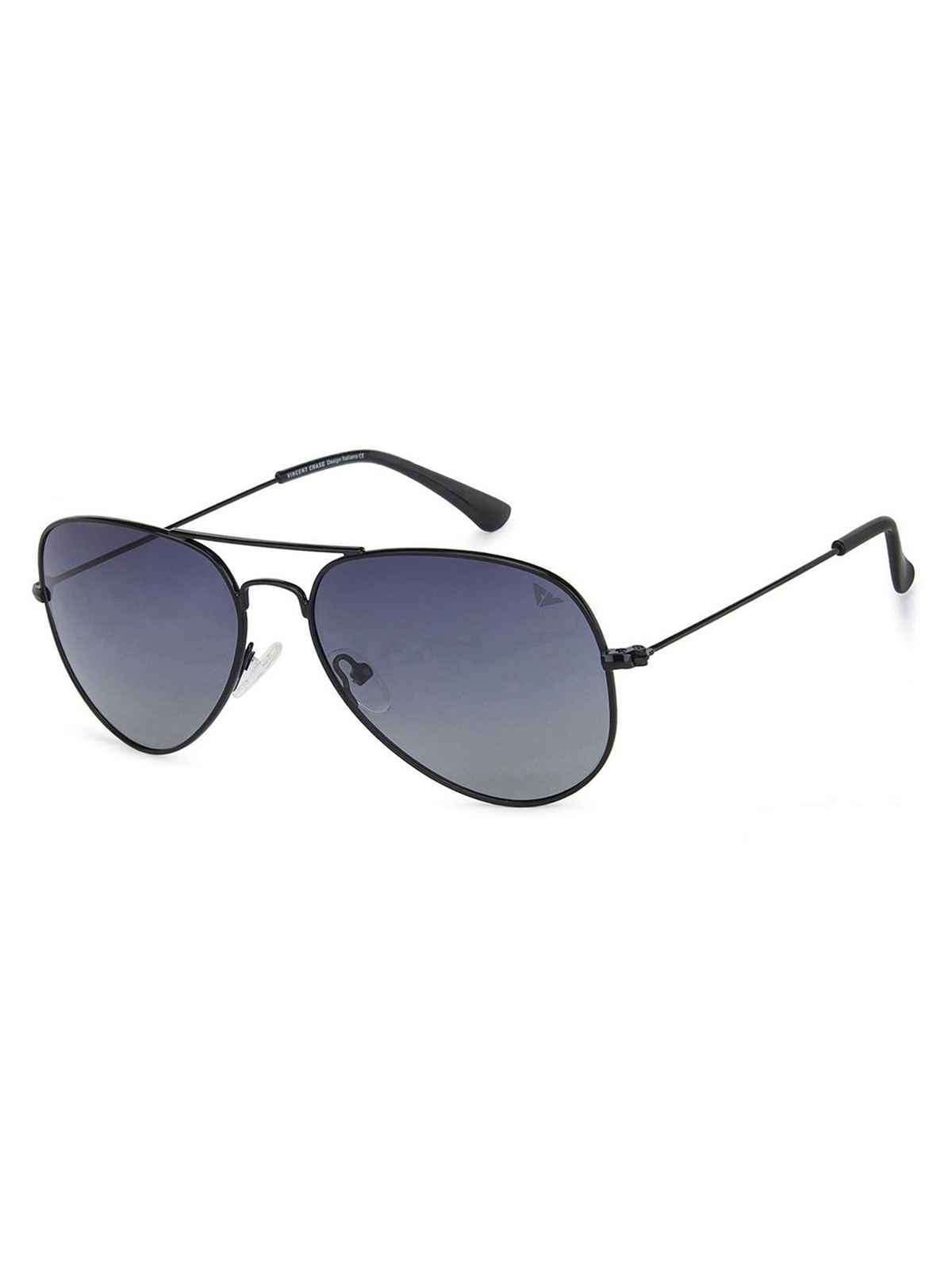 Grey Black Dark Gunmetal Full Rim Aviator Vincent Chase VC Sun Metal VC 5158 P Sunglasses