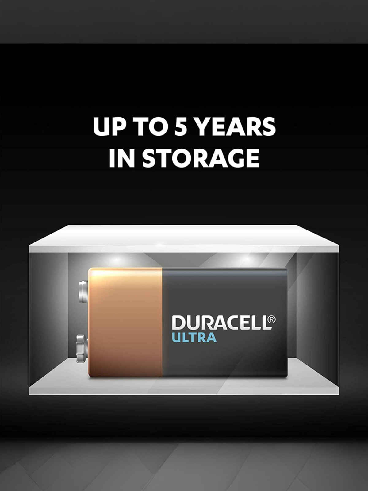 Duracell Ultra 9V Battery, Pack of 1, High-Drain Devices, Smoke Alarm, Radio, Smoke Detector