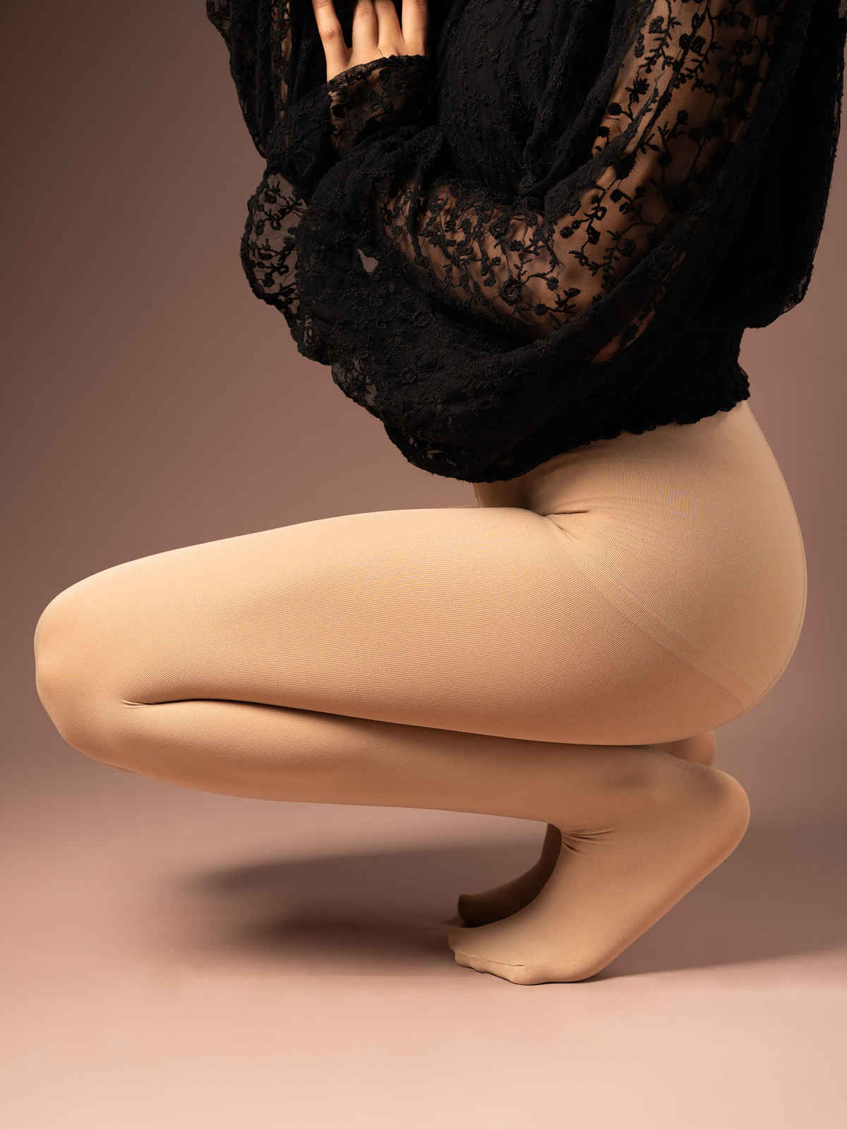 Theater Women Skin Opaque Stockings S - 4XL (24 - 48 In)