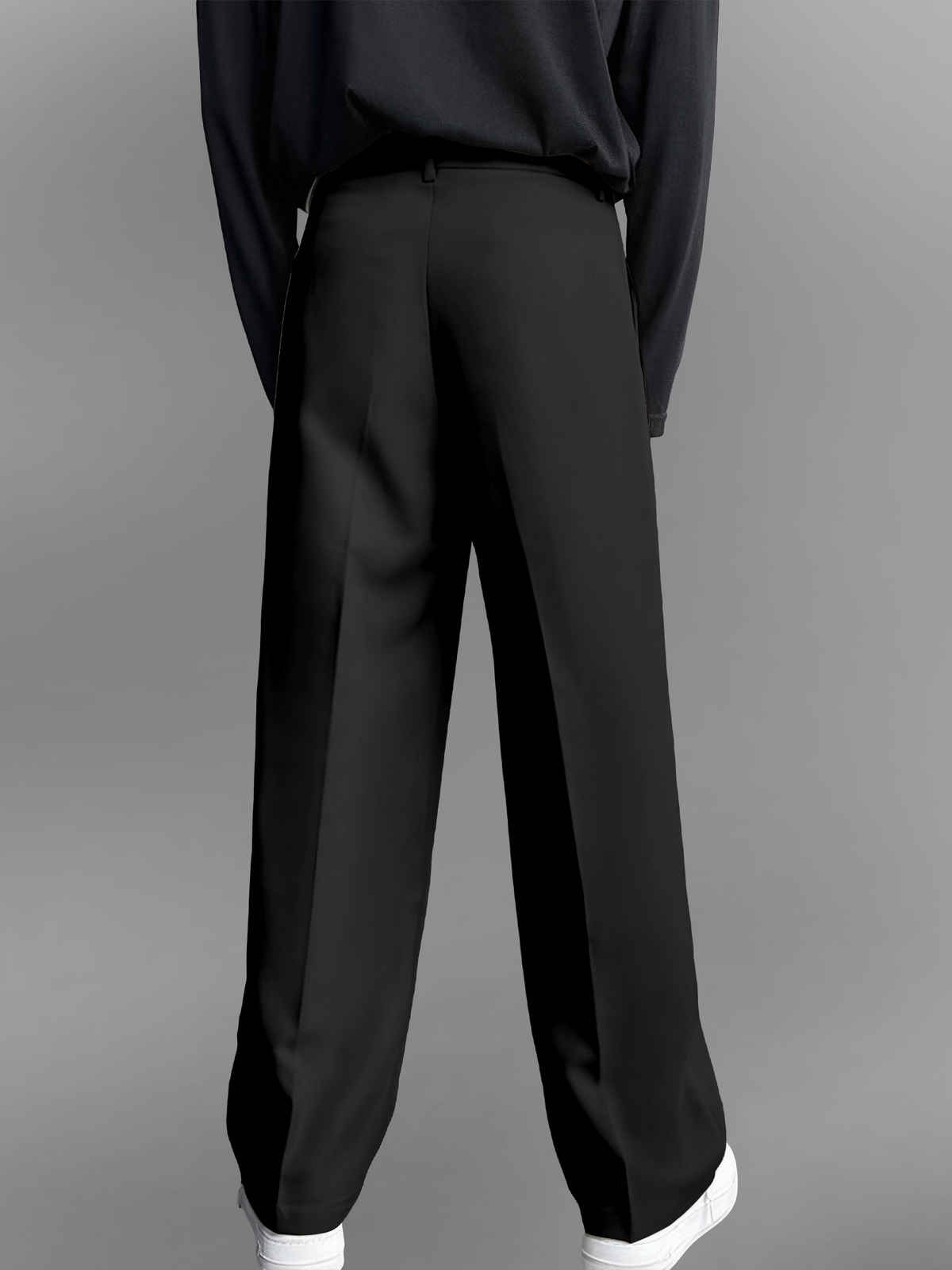 FTX Men's Relaxed Fit Lycra Blend Korean Trouser | Black - 34